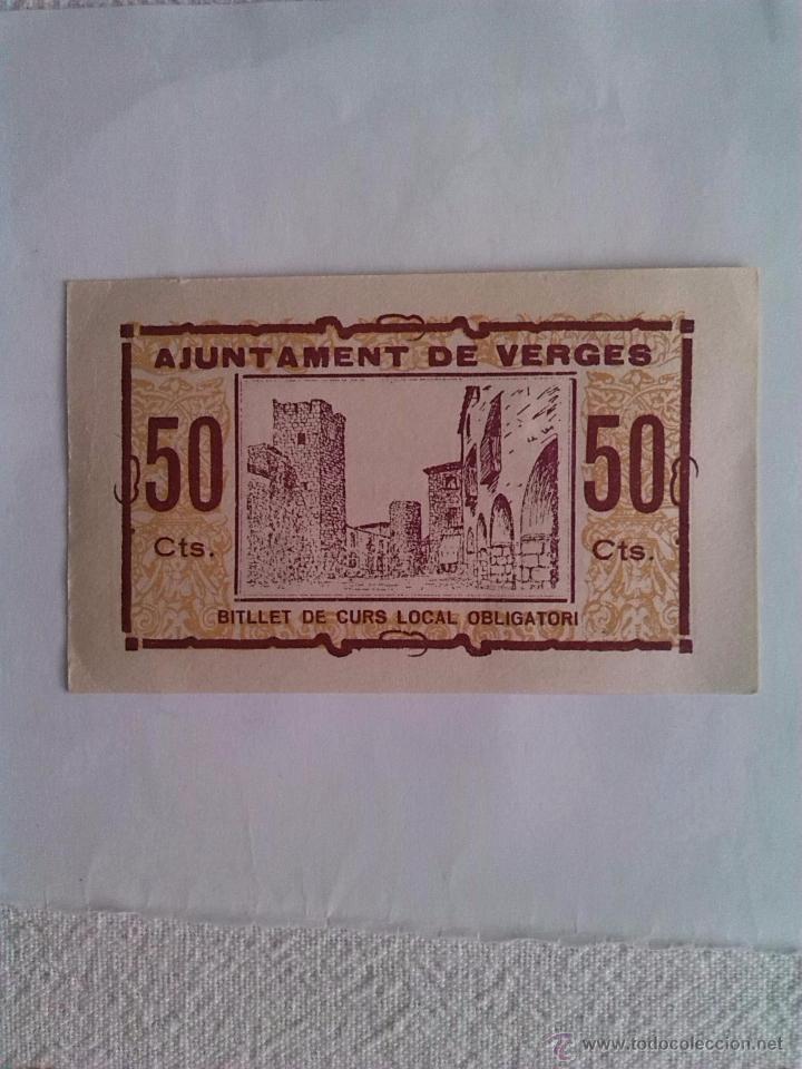 Billetes locales: Billete local de Verges (Gerona) - Foto 2