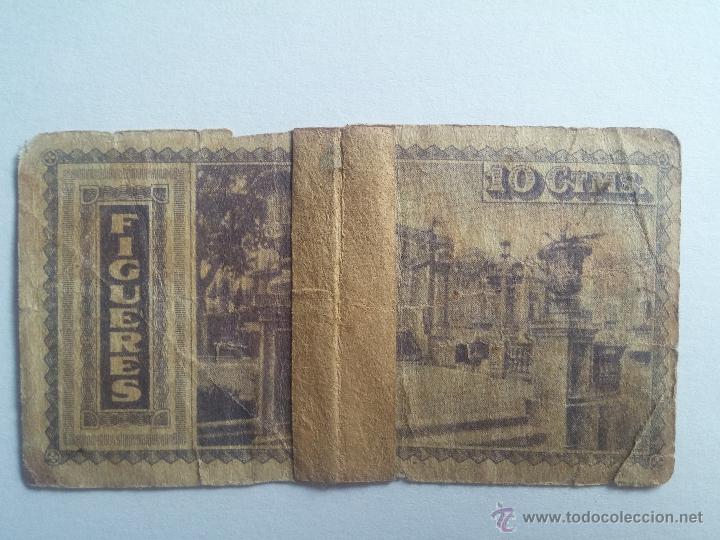 Billetes locales: Billete FIGUERES 10 c&eacute;ntimos 1937 - Foto 2