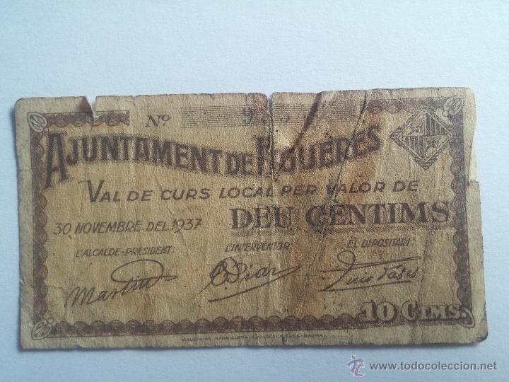 Billetes locales: Billete FIGUERES 10 c&eacute;ntimos 1937 - Foto 1