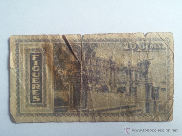 Billetes locales: Billete FIGUERES 10 c&eacute;ntimos 1937 - Foto 2