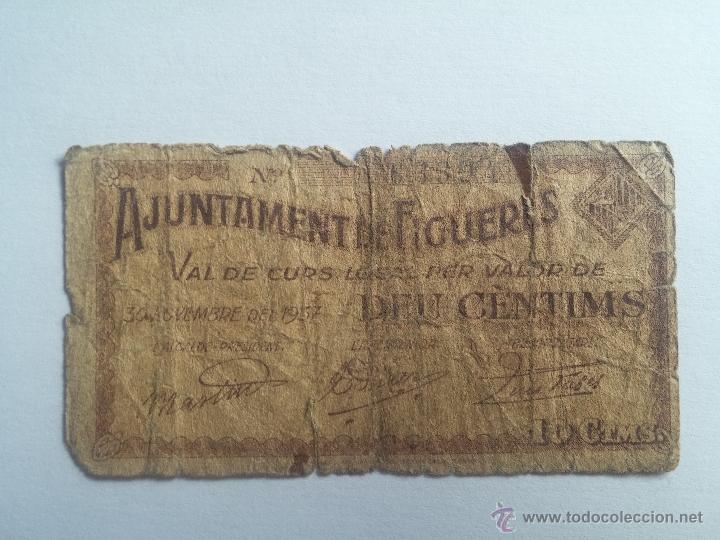 Billetes locales: Billete FIGUERES 10 c&eacute;ntimos 1937 - Foto 1
