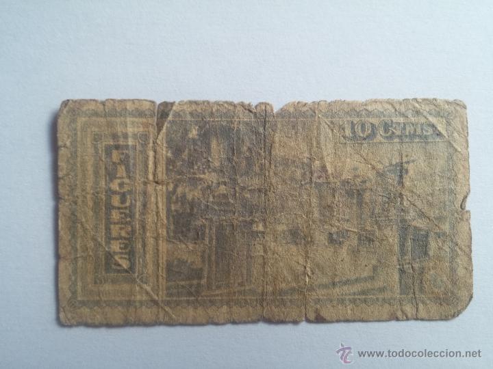 Billetes locales: Billete FIGUERES 10 c&eacute;ntimos 1937 - Foto 2