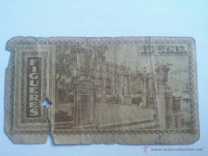 Billetes locales: Billete FIGUERES 15 c&eacute;ntimos 1937 - Foto 2