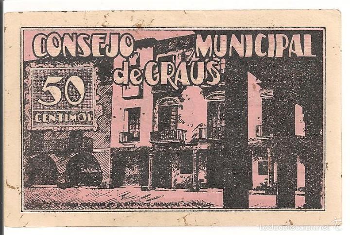 Billetes locales: 50 c&eacute;ntimos de Graus (Plancha) - Foto 2