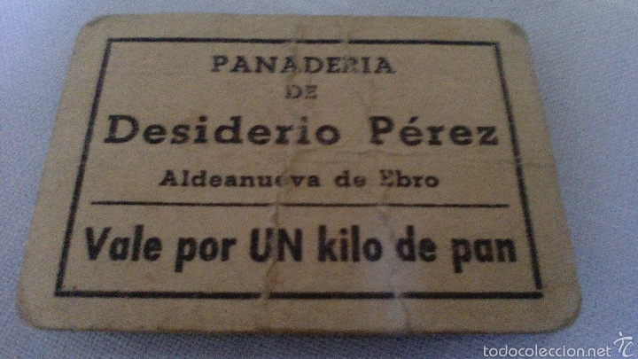 Billetes locales: Aldeanueva de Ebro ...un kilo de pan - Foto 1