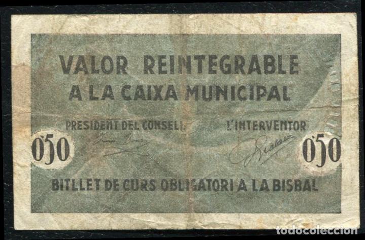 Billetes locales: LA BISBAL (Gerona) - 50 Centimos 1937 - Foto 1