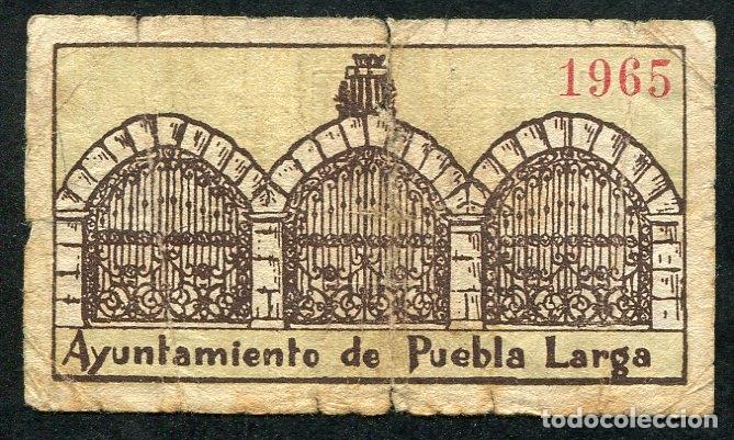 Billetes locales: PUEBLA LARGA (Valencia) - 25 Centimos - Foto 2