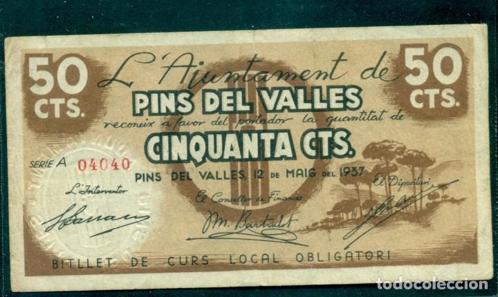 Billetes locales: 50 CTMS DE PINS DEL VALLES - Foto 1