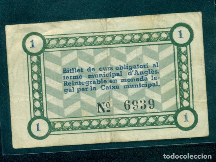 Billetes locales: 1 PTA. DE ANGLES - Foto 2
