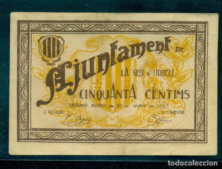 Billetes locales: 50CTMS DE LA SEU DE URGELL - Foto 1