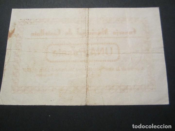 Billetes locales: 1 peseta de Castellote (Teruel) - Foto 2