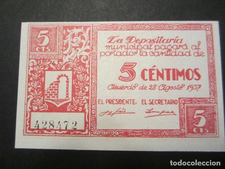 Billetes locales: 5 c&eacute;ntimos de Graus (Huesca) sin circular - Foto 1