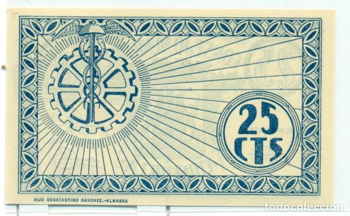Billetes locales: 25 CTMS. DEL C.M. DE CHINCHILLA - Foto 2