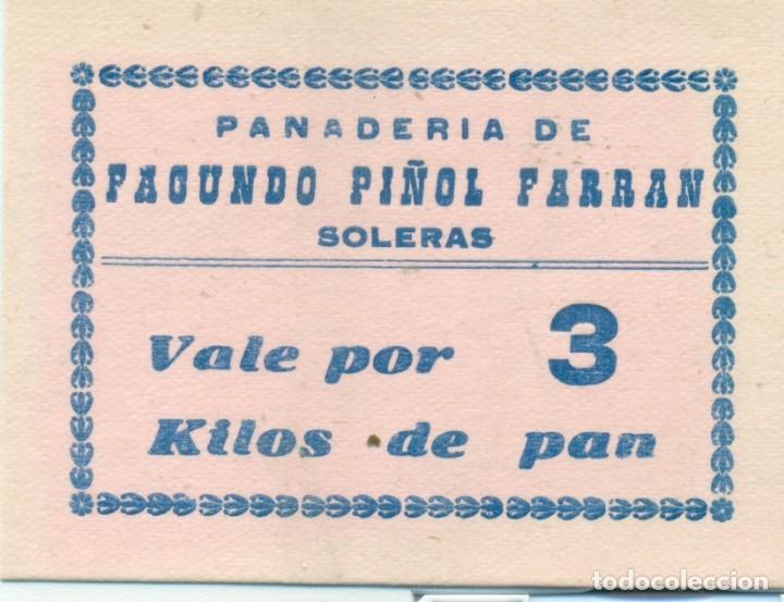 Billetes locales: SOLERAS 3 KILOS DE PAN DE PI&Ntilde;OL FARRAN