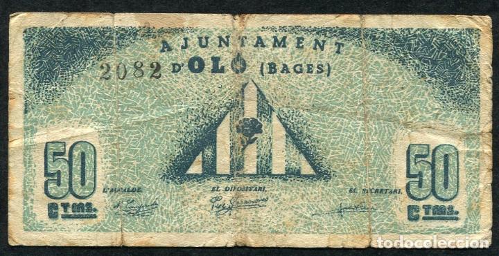 Billetes locales: OLO (Barcelona) - 50 Centimos 1937 - Foto 1