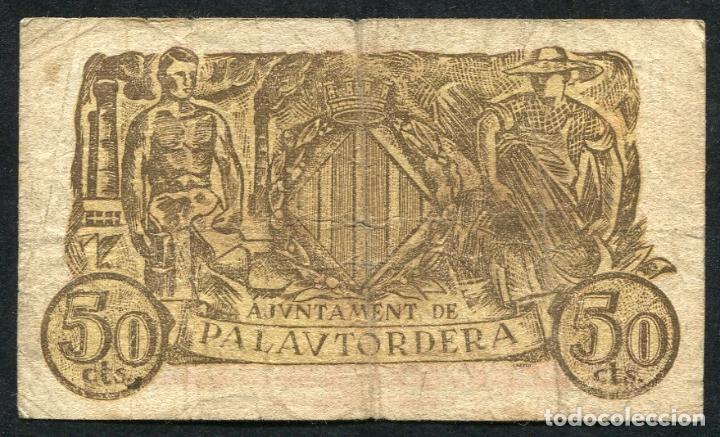 Billetes locales: PALAUTORDERA (Barcelona) - 50 Centimos 1937 - Foto 1