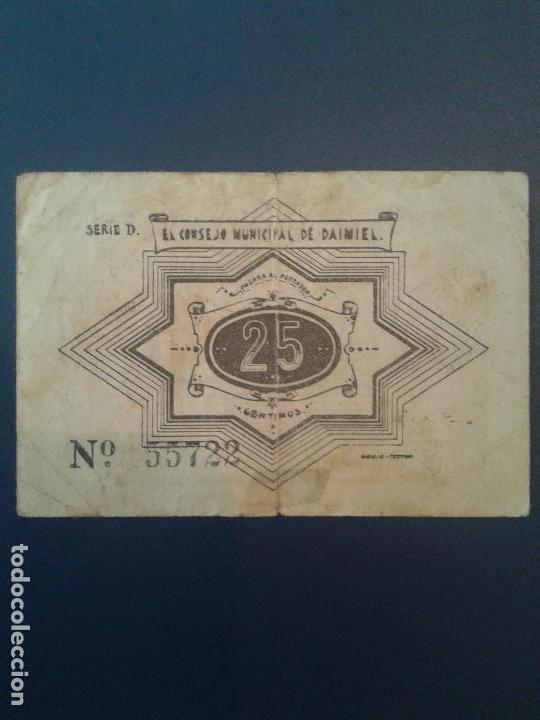 Billetes locales: DAIMIEL 25 c&eacute;ntimos - Foto 2