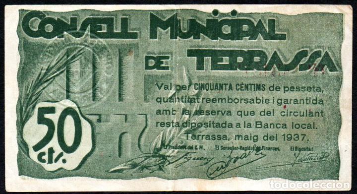 Billetes locales: TERRASSA 50 Centimos 1937 - EBC- - Foto 1