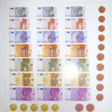 Billetes locales: BILLETES EUROS PARA JUEGOS INFANTILES. TROQUELADOS. NUEVOS.