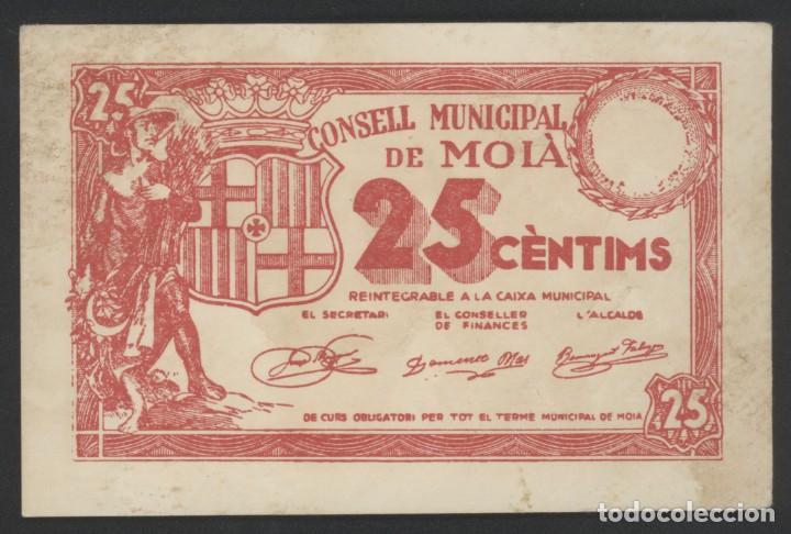 Billetes locales: J.B. BILLETE LOCAL MOI&Agrave; , 25 C&Eacute;NTIMOS - Foto 1