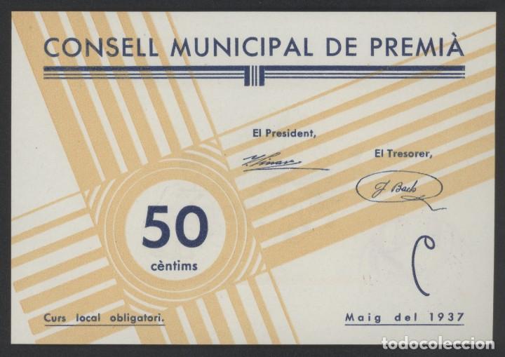 Billetes locales: J.B. BILLETE DE PREMI&Agrave; , 50 C&Eacute;NTIMOS - Foto 1
