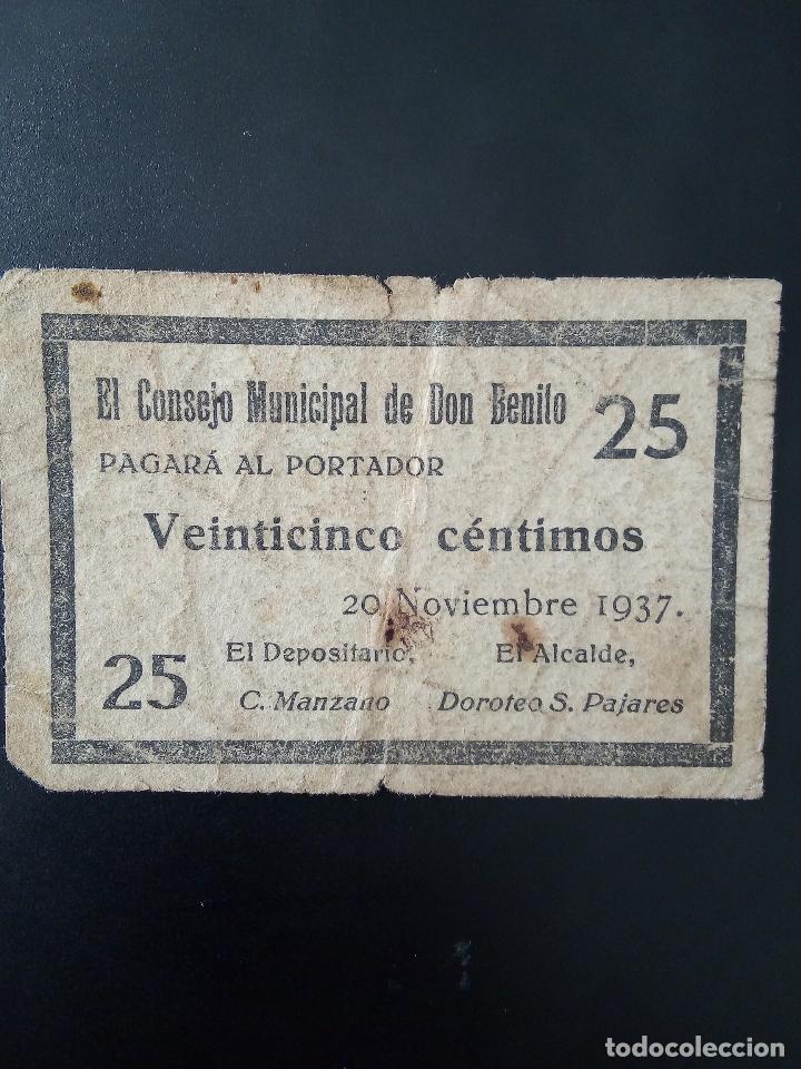Billetes locales: DON BENITO 25CTS - Foto 1