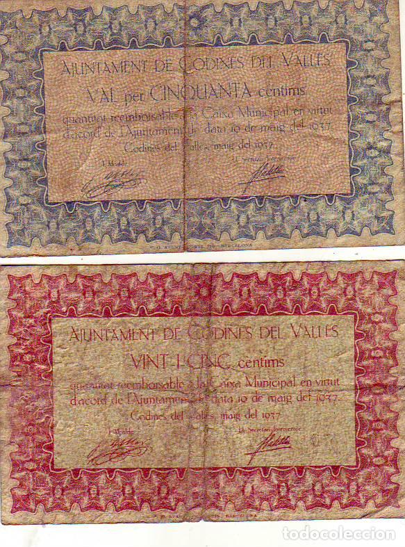Billetes locales: Ajuntament de Godines del Valles - Foto 1