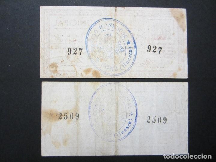 Billetes locales: 25 y 50 c&eacute;ntimos de Fonz (Huesca) - Foto 2