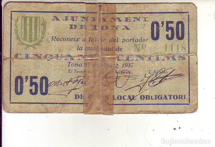 Billetes locales: Ayuntament de Tona - Foto 1