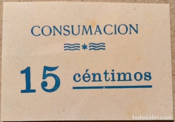 Billetes locales: Consumaci&oacute;n - 15 c&eacute;ntimos - Foto 1