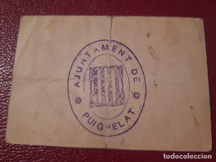 Billetes locales: Billete de Puigpelat - 50 c&eacute;ntimos - Foto 2