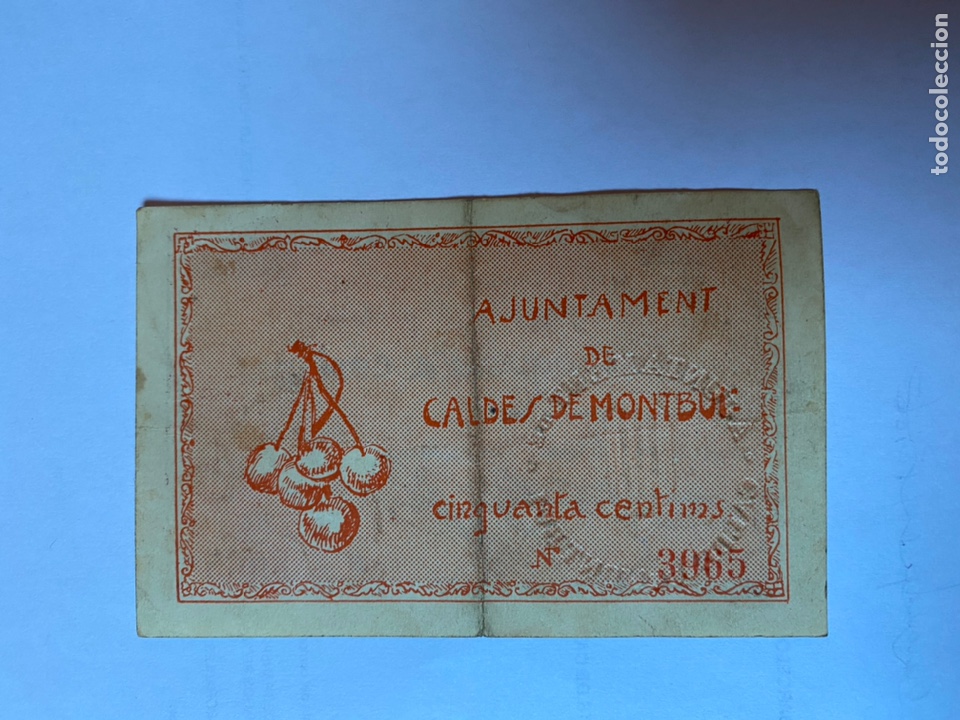 Billetes locales: Caldes de montbui 50 cts - Foto 1