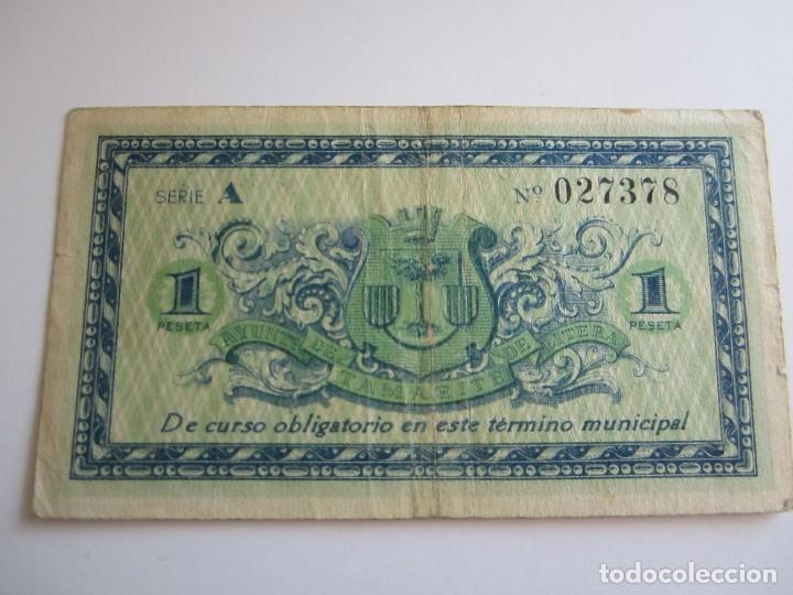 Billetes locales: 1 PESETA DE TAMARITE SERIE A-378 EBC - Foto 2