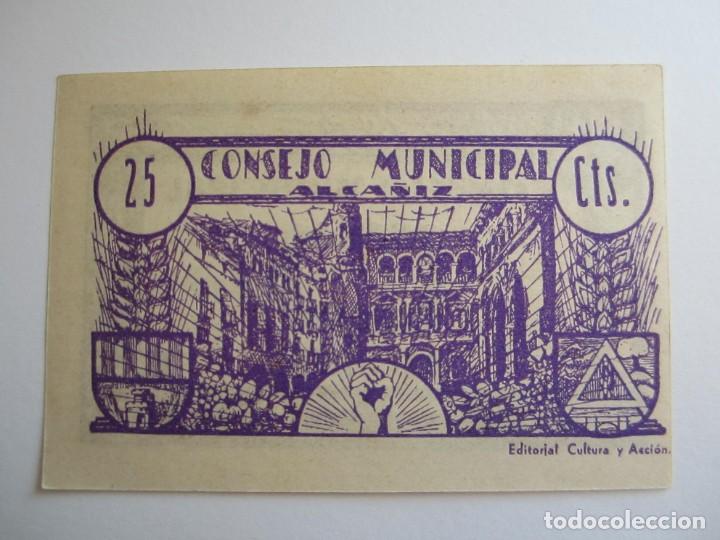 Billetes locales: 25 CENTIMOS DE ALCA&Ntilde;IZ ORIGINAL-41107 SC - Foto 2