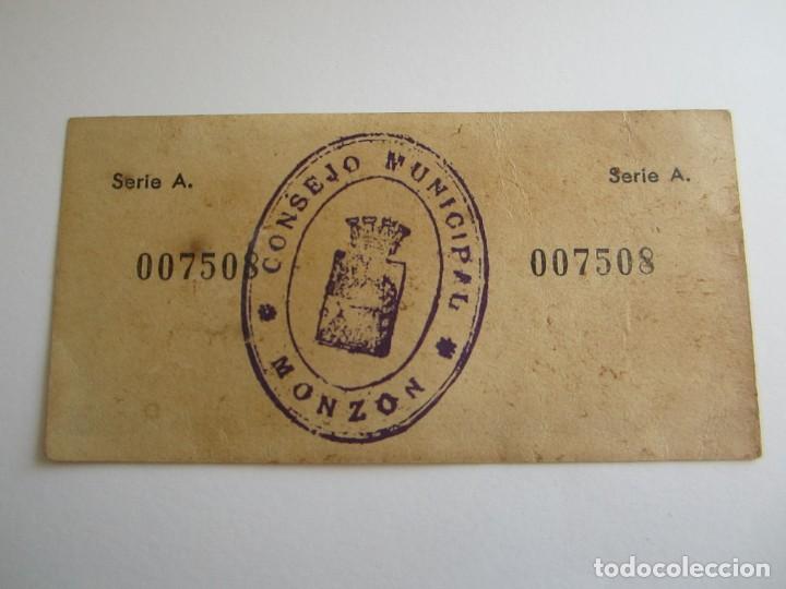 Billetes locales: 25 CENTIMOS DE MONZON - Foto 2