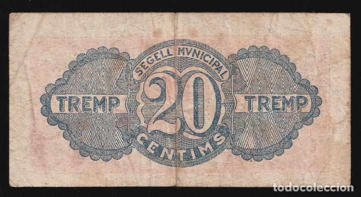 Billetes locales: Tremp (L&eacute;rida) 20 c&eacute;ntimos - Foto 2