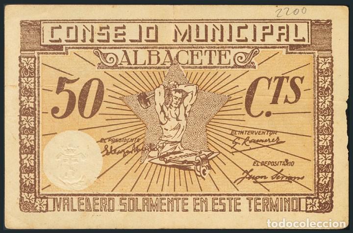 Billetes locales: ALBACETE. 50 C&eacute;ntimos - Foto 1