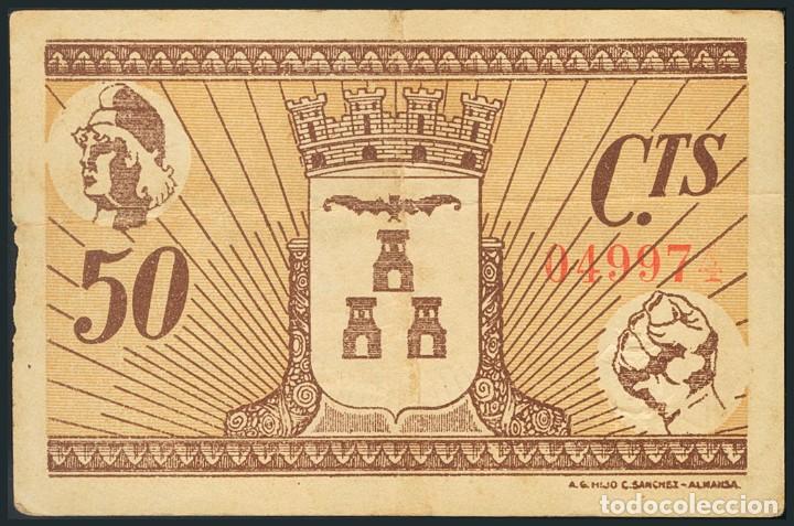 Billetes locales: ALBACETE. 50 C&eacute;ntimos - Foto 2