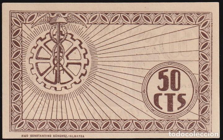 Billetes locales: Chinchilla Albacete 50 Centimos. - Foto 2