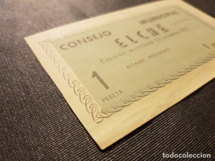 Billetes locales: 1937, 1 peseta, Elche - Foto 2