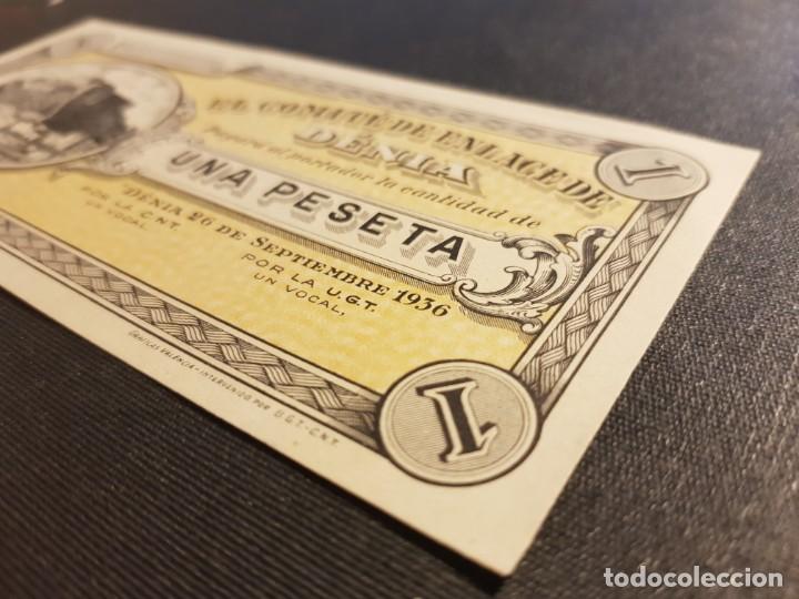 Billetes locales: 1936, 1 peseta, Denia, SC - Foto 4