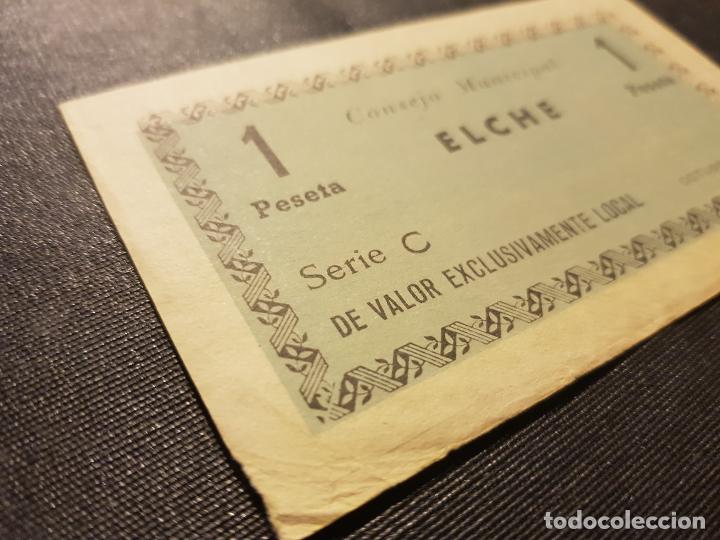 Billetes locales: 1937, 1 peseta, Elche - Foto 15