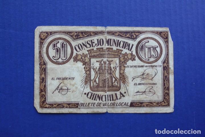 Billetes locales: CHINCHILLA - 50 CENTIMOS 1937 BC- - Foto 1