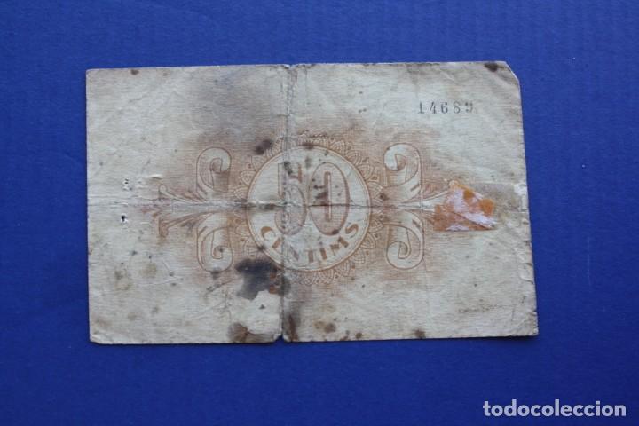 Billetes locales: MATARO - 50 CENTIMOS 1937 BC- - Foto 2