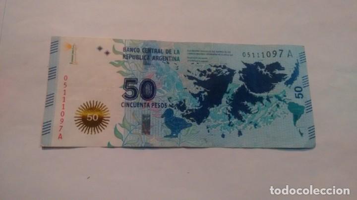 Billetes locales: BILLETES - 50 PESOS - ISLAS MALVINAS - - Foto 2