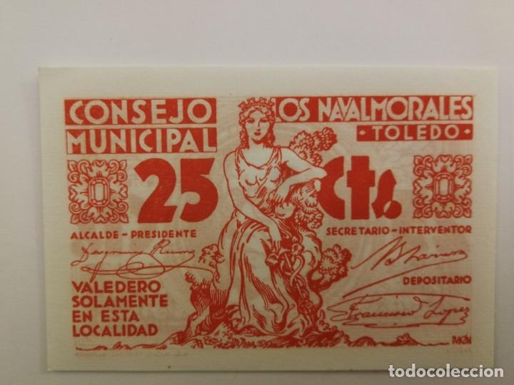 Billetes locales: Billete 25 centimos. Los Navalmorales. SC - Foto 1
