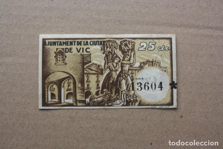 Billetes locales: AJUNTAMENT DE LA CIUTAC DE VIC - Foto 2