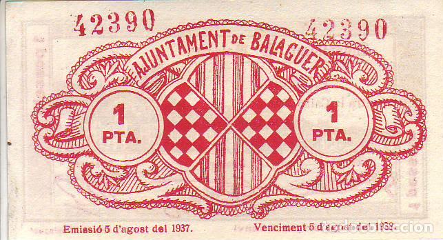 Billetes locales: AJUNTAMENT DE BALAGUER - Foto 2