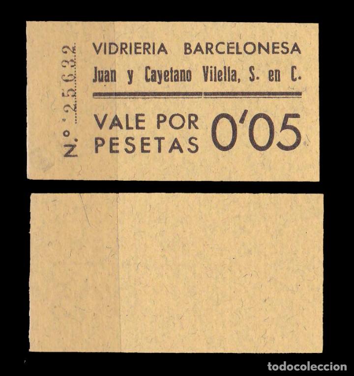 Billetes locales: VIDRIERA BARCELONESA - 0&acute;05 PESETAS - Foto 1