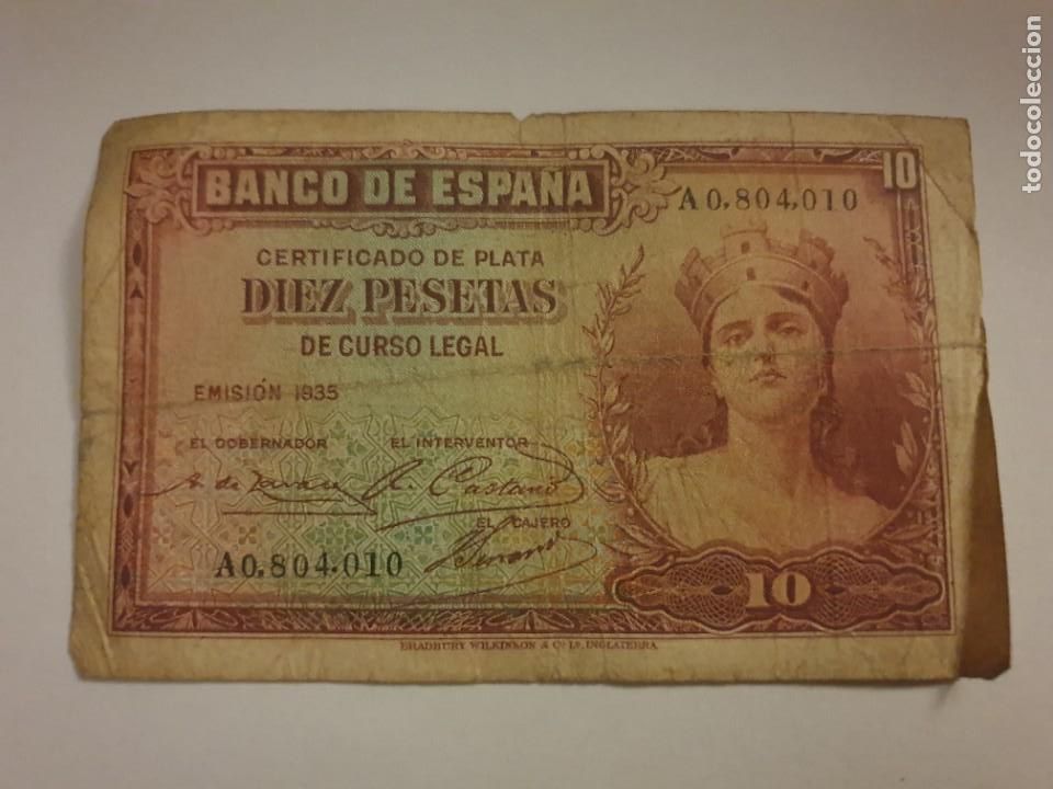 Billetes locales: 10 Ptas 1935 - Foto 1